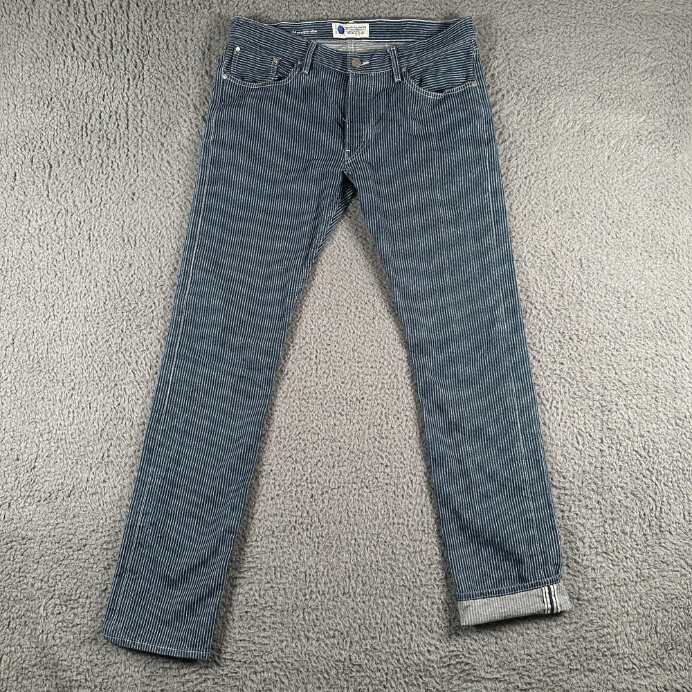 INDUSTRY OF ALL NATIONS Clean Selvedge Jeans Mens 34(33‎ Fits) Railroad Slim USA
